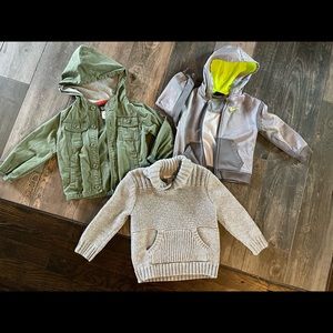 2T Toddler Boys Jacket Lot- Osh Kosh, Cat n Jack, and Nike